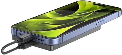 Attēls no Powerbank Mobile Origin 5000mAh 3in1 Metal Slim PowerBank PB4