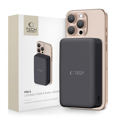 Изображение Powerbank Tech-Protect PB12 LifeMag 20000mAh Czarny