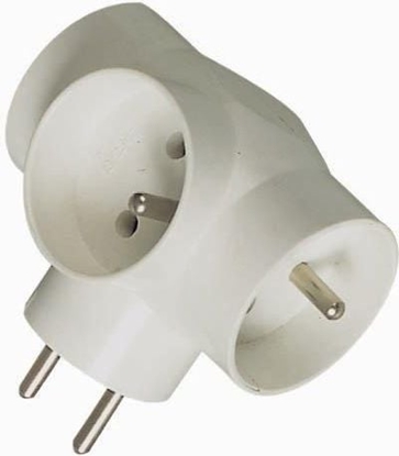 Picture of PremiumCord Rozgaziacz gniazda sieciowego na 3 gniazda Schuko