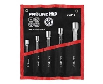 Attēls no Pro-Line Zestaw kluczy rurowych dwustronnych 12-ktnych 8-17mm 5szt. (36215)