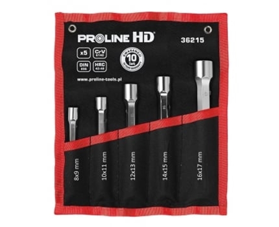 Picture of Pro-Line Zestaw kluczy rurowych dwustronnych 12-ktnych 8-17mm 5szt. (36215)