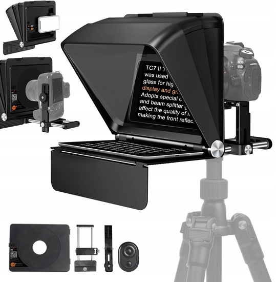 Picture of Prompter Teleprompter Monitor Podgldowy Vlog 2w1 Do Aparatu Dslr Telefonu / Tc7 Ii Ultimate Kit