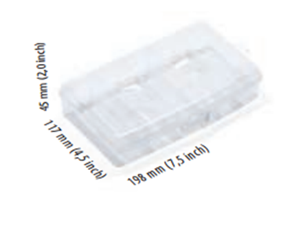 Attēls no Prosperplast Organizer plastikowy 45 x 117 x 198mm transparentny (NUN08)