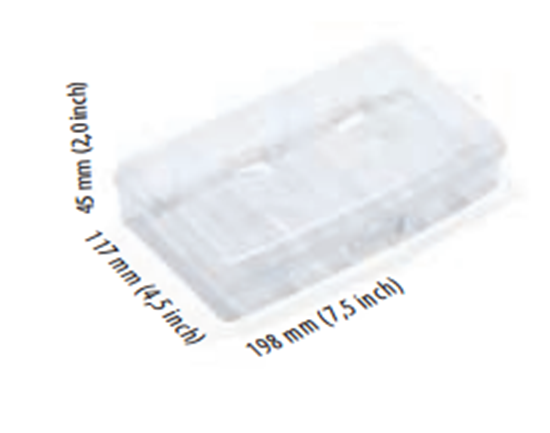 Picture of Prosperplast Organizer plastikowy 45 x 117 x 198mm transparentny (NUN08)