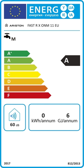 Изображение Przepywowy podgrzewacz wody Ariston Fast R X 11 NG 21.5 kW 1 MPa (3632523)