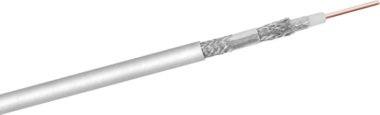 Изображение Przewód Goobay koncentryczny 68-100dB, 25m, biay (51510)