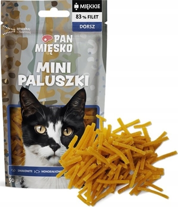 Picture of Przysmak dla kota Mini paluszki Dorsz (dorosy) 50g