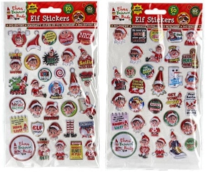 Attēls no Puffy Elf Stickers 30 pcs 2 asst.