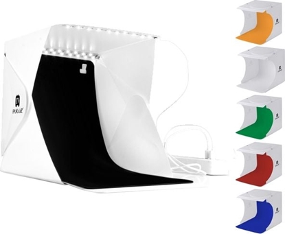 Изображение Puluz Puluz Namiot Bezcieniowy 22x23x24cm + 2x Lampy Led + 6x To