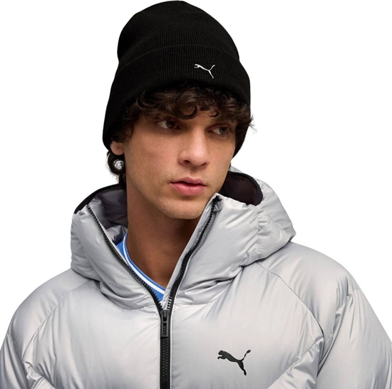 Изображение Puma Czapka High Crown Beanie Metal Cat 026404-01