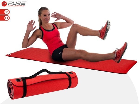 Изображение Pure2Improve Mata treningowa 2217 173 cm x 61 cm x 1 cm czerwona