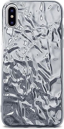Picture of Puro Etui Glam Metal Flex Cover iPhone X srebrne