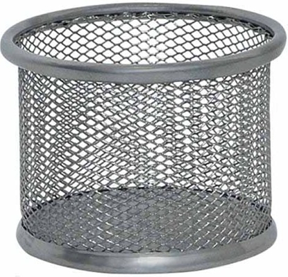 Изображение Q-Connect POJEMNIK NA PRZYBORY Q-CONNECT OFFICE SET, METALOWY, 90X68MM, SREBRNY KF15104