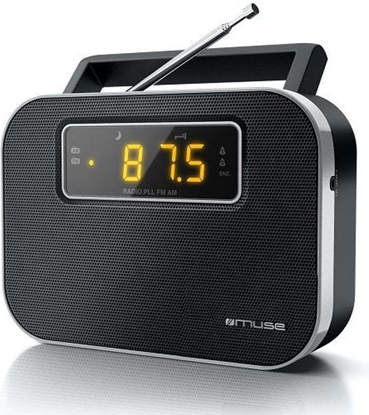 Attēls no Radio Muse Muse M-081R Black, Alarm function, 2-band PLL portable radio