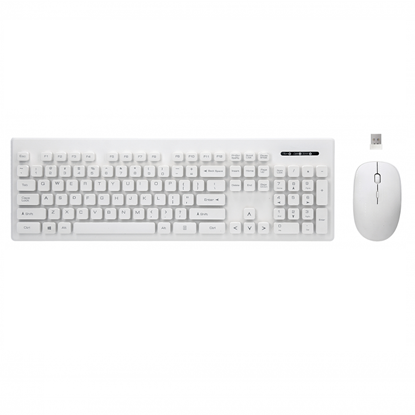 Picture of Rebeltec wireless set: keyboard + mouse white WHIT