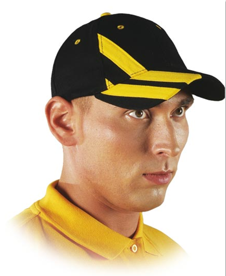 Изображение Reis Czapka ochronna z daszkiem CZTOP PBY drelichowa czarno-óta