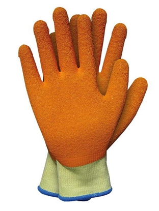 Picture of Reis Rkawice dzianinowe powlekane gum RECODRAG pomaraczowe - RECO P