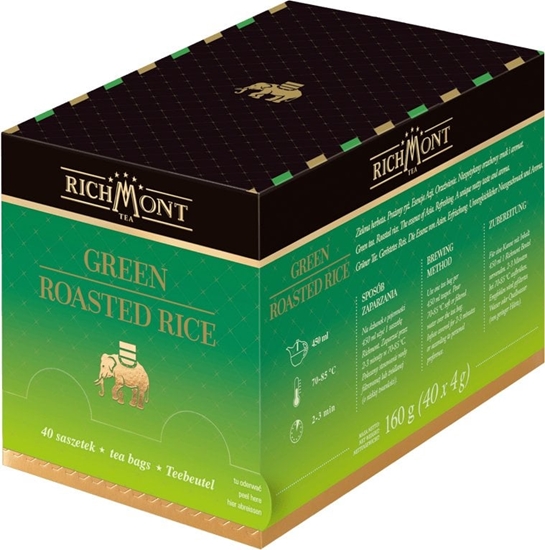 Изображение Richmont Herbata zielona Green Roasted Rice 40 saszetek
