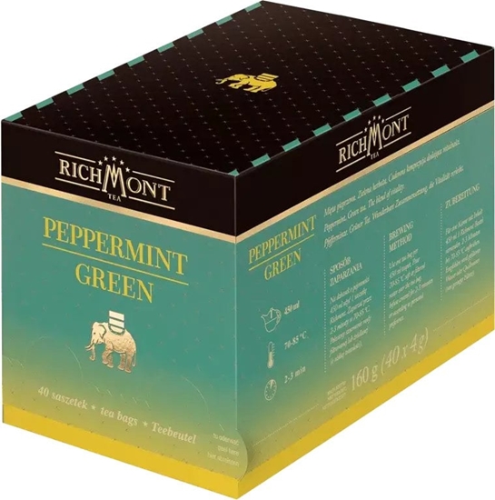 Изображение Richmont Herbata zielona Richmont Peppermint Green 40 saszetek