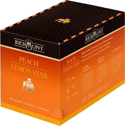 Attēls no Richmont Herbatka owocowo-zioowa Peach Lemon Star 40 saszetek