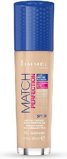 Picture of Rimmel  Podkad Match Perfection nr 101 classic ivory 30ml