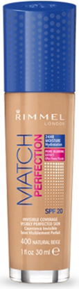 Attēls no Rimmel  Podkad Match Perfection nr 400 natural beige 30ml