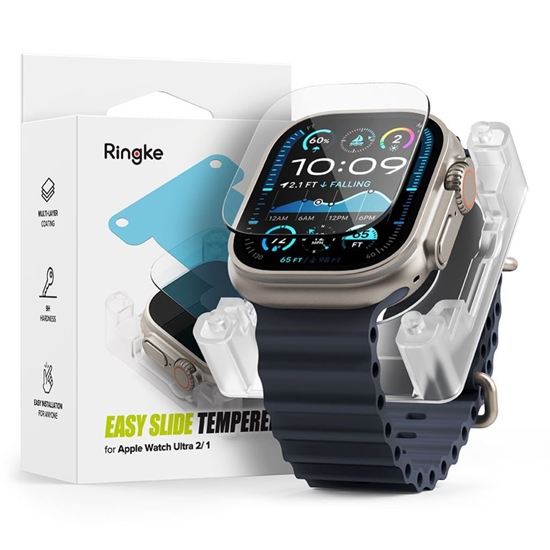 Picture of Ringke Ringke Easy Slide Tempered Glass for Apple Watch Ultra 1/2 49mm - Clear