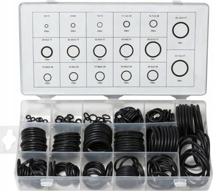 Attēls no Rockforce Zestaw uszczelek (oringów) gumowych olejoodpornych 222el.