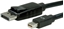 Attēls no Roline DisplayPort Cable, DP - Mini DP, M/M, black, 1 m