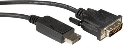 Attēls no Roline DisplayPort Cable, DP-DVI (24+1), M/M, black, 5 m