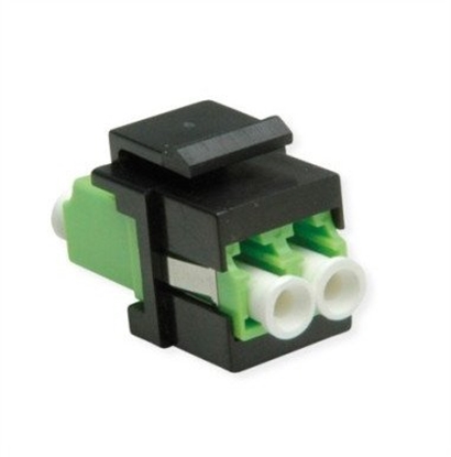 Attēls no Roline Fiber Optic Keystone Jack, LC/LC Duplex, Multimode, OM5