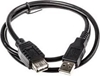 Picture of Roline USB 2.0 Cable, A - A, M/F, black, 0.8 m