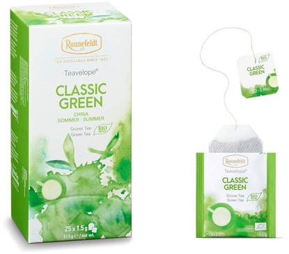 Attēls no Ronnefeldt Zielona herbata Teavelope Classic Green 25 saszetek