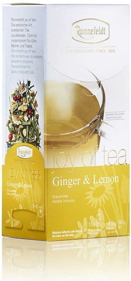 Picture of Ronnefeldt Zioowa herbata Joy Of Tea Ginger & Lemon 15 saszetek