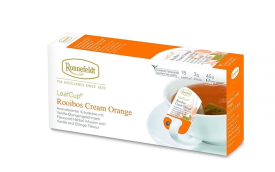 Picture of Ronnefeldt Zioowa herbata Leaf Cup Rooibos Cream Orange 15 saszetek