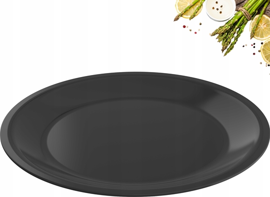 Изображение Rotho Talerz paski 26 cm CARUBA czarny
