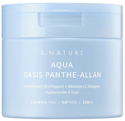 Attēls no S.NATURE_Aqua Oasis Panthe-Allan Calming Pad agodzce patki do twarzy 60szt