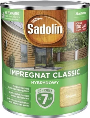 Изображение Sadolin SADOLIN IMPREGNAT CLASSIC HYBRYDOW 7 LAT Db JASNY 0.75L