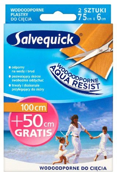 Изображение Salvequick  Plastry Aqua Resist wodoodporne do cicia 150cm