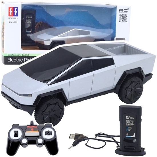 Изображение Samochód Zdalnie Sterowany RC Pickup Truck wiata LED Srebrny EDUKAMP