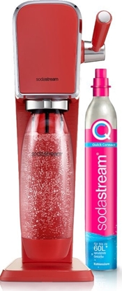 Изображение Saturator Sodastream Art + 1 butelka + gaz Czerwony