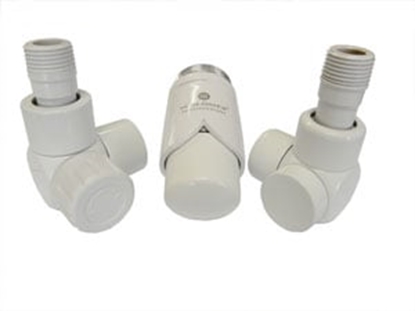 Picture of Schlosser Zestaw azienkowy osiowo prawy GZ ½\" x zczka 16x2 PEX biay - 601700114