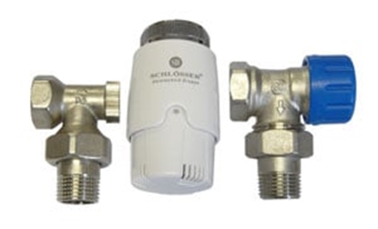 Picture of Schlosser Zestaw grzejnikowy ktowy z gowic termostatyczn (602200009)