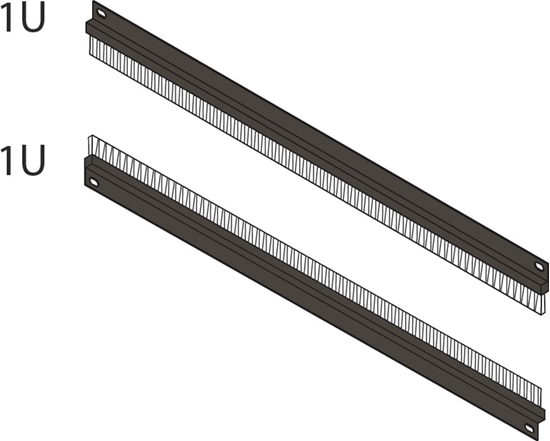 Picture of Schroff BRUSH CAB.ENTRY 1U BLACK (2X)