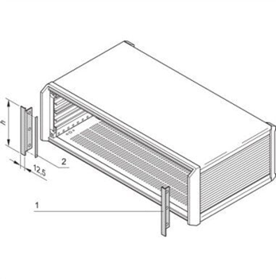 Picture of SCHROFF Zestaw do demontau PropacPRO, przedni, do ekranowania EMC, 3 HU