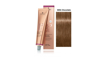 Picture of Schwarzkopf Professional BlondMe Bond Enforcing Blonde Toning Hair Dyes Milk Chocolate 60 ml