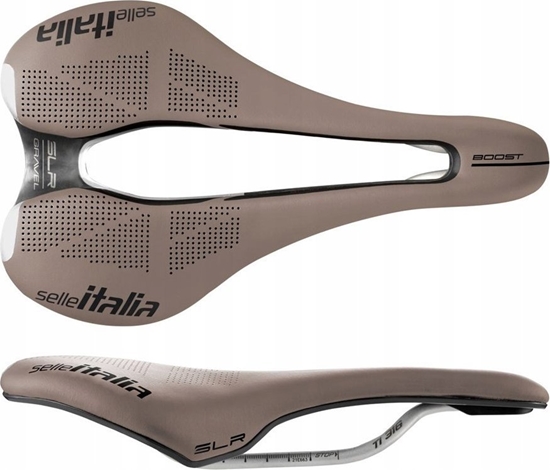Picture of Selle Italia Siodo SELLE ITALIA SLR BOOST GRAVEL TI316, Superflow L (id match - L3), TI 316 Rail, Fibra-Tek, Light Gel, 209g, Brzowe (NEW)
