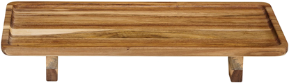 Изображение Servēšanas trauks koka uz kājiņām 38x20.5x5.5cm