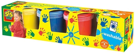 Picture of SES Farby do malowania palcami - 4 kolory