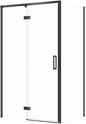 Attēls no SET C121 KABINA LARGA ZAWIAS LEWA CZARNA 120X90X195SZK TRANS WIR